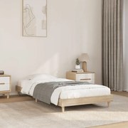 vidaXL Πλαίσιο Κρεβατιού Χωρ. Στρώμα Sonoma Δρυς 75x190εκ Επεξ. Ξύλο