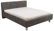 Επενδυμένο Κρεβάτι Falco Γκρί Διπλό 160x200 εκ. 178x217x94 εκ.