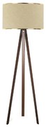 Φωτιστικό δαπέδου Rosling Megapap Mdf/ύφασμα Pvc χρώμα καρυδί/μπεζ 38x21x140εκ.-GP029-0001,10