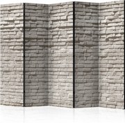 Διαχωριστικό με 5 τμήματα - Brick Wall: Minimalism II [Room Dividers]