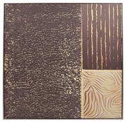 Κάδρο FL7904 Fylliana Μπέζ και Καφέ χρώμα 80x3x80εκ.