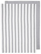 Πετσέτες Κουζίνας Raya (Σετ 2Τμχ) 33647 50x70cm White-Grey Ladelle Bamboo, Βαμβάκι