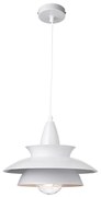 ΚΡΕΜΑΣΤΟ Φ/Σ 1ΧΕ27 ΜΕΤΑΛΛΙΚΟ ΛΕΥΚΟ Φ33ΧΗ128CM BROOKLYN ACA KS07881PWH