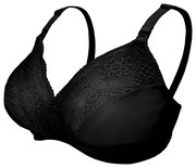 Σουτιέν Θηλασμού Soft As Silk Ανανυκλωμένο Πολυαμίδιο-Ελαστίνη Μαύρο Extra Large Carriwell CW2113