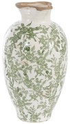 Βάζο Κεραμικό Πράσινο Floral 31,5εκ. MSA 20-32-263