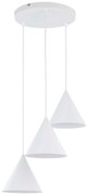 Φωτιστικό Οροφής Cono 10012 42x42x140cm 3xE27 15W White TK Lighting