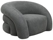 Πολυθρόνα Lexy γκρι ύφασμα 99x88x62εκ 100x89.5x60 εκ.