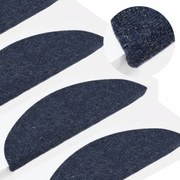 vidaXL Πατάκια Σκάλας Αυτοκόλλητα 15 τεμ. Μπλε 56x17x3 εκ.