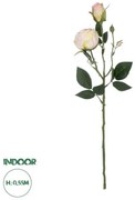 Artificial Garden CHAMPAGNE DAMASK CLIMBING ROSE BRANCH 21198 Τεχνητό Διακοσμητικό Κλαδί Τριαντάφυλλο Σαμπανιζέ Y55cm Globostar 21198 Μπεζ