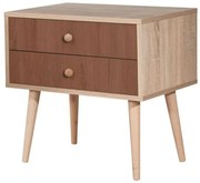 Κομοδίνο City Two Form 863SPH3526 60x40x61cm Oak-Brown