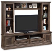 Σύνθετο σαλονιού Mozart χρώμα καρυδί 200x40x170,5εκ 200x40x170.5 εκ.