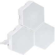 Διακοσμητικό Φωτιστικό Επιτραπέζιο Κυψελών Smart Με Χειριστήριο Digiocta (Σετ 3Τμχ) 90447 10,5x3x10,5cm Dim Led RGB 360lm 4,5W White GloboStar