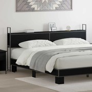 vidaXL Κεφαλάρι Αποθήκης Μαύρη δρυς 180 cm Επεξεργασμένο ξύλο