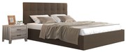 Κρεβάτι OPHELIA Καφέ, 150x200 εκ., με Μπαούλο