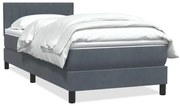 BOX SPRING ΚΡΕΒΑΤΙ ΜΕ ΣΤΡΩΜΑ ΣΚΟΥΡΟ ΓΚΡΙ 100X220 ΕΚ. ΒΕΛΟΥΔΙΝΟ 3316438