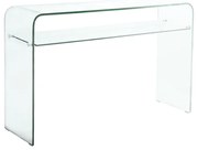 GLASSER Κονσόλα - Ράφι Διάφανο Γυαλί 12mm  110x35x75cm [-Clear-] [-Bent Glass - Γυαλί-] ΕΜ734