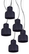 Φωτιστικό Οροφής 77-4142 SE 153-125-5 Myra Black Mat Homelighting Τσιμέντο