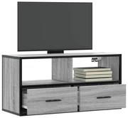 vidaXL Έπιπλο Τηλεόρασης Γκρι Sonoma 80x31x39,5 εκ. Επεξ.Ξύλο/Μέταλλο