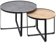 Ζιγκόν Davis (Σετ 2Τμχ) 0128609 70x69x46/50x49x41cm Anthracite-Sonoma