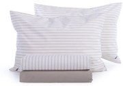 Σεντόνια Nau Coast (Σετ 4τμχ) Ecru Nef-Nef Homeware Διπλό 200x270cm 100% Βαμβακερό Περκάλι
