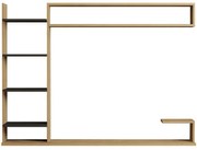 Σύνθεση Τηλεόρασης Noble 835PUQ3063 180x29,6x121,8cm Oak-Anthracite