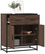 Συρταριέρα καφέ δρυς 68x35x76 cm Κατασκευασμένο ξύλο 848983