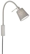 Απλίκα Φωτιστικό Τοίχου Γκρι-Νίκελ Wolke 30323 Fischer Honsel-30323-Γκρι 30323