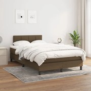 ΚΡΕΒΑΤΙ BOXSPRING ΜΕ ΣΤΡΩΜΑ ΣΚΟΥΡΟ ΚΑΦΕ 120X200 ΕΚ. ΥΦΑΣΜΑΤΙΝΟ 3140044