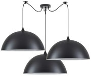 Κρεμαστό Φωτιστικό Οροφής 3xE27 Μαύρο Adept Pendant 77-8723 Homelighting 77-8723 Μαύρο