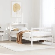 vidaXL Σκελετός Κρεβ. Χωρίς Στρώμα Λευκό 75x190 εκ Μασίφ Πεύκο