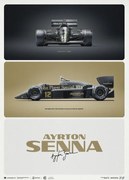 Εκτύπωση τέχνης Lotus 97T - Ayrton Senna - The First Win - Estoril, 1985, Automobilist