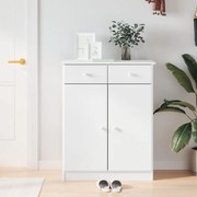 vidaXL Παπουτσοθήκη ALTA Λευκή 77 x 35 x 96 εκ. από Μασίφ Ξύλο Πεύκου