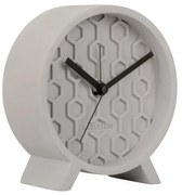 Ρολόι Επιτραπέζιο - Ξυπνητήρι Honeycomb KA5870GY 13x6x15cm Grey Karlsson Cement