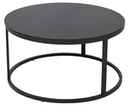 TONDO COFFEE TABLE ΜΑΥΡΟ D80xH40cm - 04-0516 - 04-0516