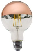 LED FILAMENT E27 DIM G95 ROSE GOLD 8W 2700K 230V AC 900LM RA80 ACA PALA958WWDIMRG