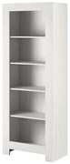 Βιβλιοθήκη Rene 70x197x37cm White Μοριοσανίδα