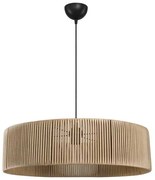 Φωτιστικό οροφής μονόφωτο Tebaha pakoworld Ε27 σε φυσική απόχρωση Φ55x20εκ