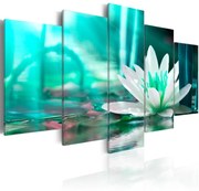 Πίνακας - Turquoise Lotus 100x50