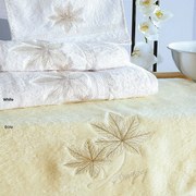 Πετσέτες Astypalea Σετ 3τμχ Ecru Ρυθμός Σετ Πετσέτες 100% Βαμβάκι