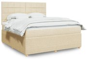 ΚΡΕΒΑΤΙ BOXSPRING ΜΕ ΣΤΡΩΜΑ ΚΡΕΜ 180X200 ΕΚ. ΥΦΑΣΜΑΤΙΝΟ 3294440