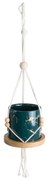 Κασπώ Κρεμαστό Tallinn 20546 Φ10x40cm Green-Gold GloboStar Κεραμικό