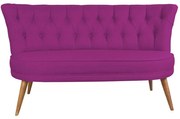 Καναπές Διθέσιος Richland Loveseat 558ZEN1220 140x71x80cm Purple