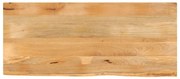vidaXL Επιφάνεια Τραπεζιού 140x60x3,8 εκ. Live Edge Μασίφ Ξύλο Μάνγκο