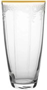 Ποτήρι Νερού Elisabeth CLX08890011 350ml Clear-Gold Από Κρύσταλλο Βοημίας Crystal