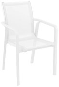 PACIFIC ΠΟΛΥΘΡΟΝΑ WHITE/WHITE ΠΟΛ/ΝΙΟΥ SIESTA 57X62X44/90εκ.