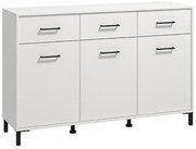 Κομότα - Μπουφές Vienne 3K3F Λευκό 138x40x90 εκ. 138x40x90 εκ.