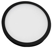 Panel Led 19170 Φ11 7W 3000K 95Lm Black Στρόγγυλο Αλουμίνιο