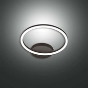 Φωτιστικό Tοίχου - Οροφής Led Giotto 3508-21-101 Black Fabas Luce Μέταλλο, Μεθακρυλικό