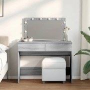 Μπουντουάρ με LED Γκρι Sonoma 100x40x120 εκ. 848211