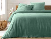 Σετ Υπέρδιπλη Παπλωματοθήκη &amp; 2 Μαξιλαροθήκες Angelia Douceur d'intérieur από βαμβάκι 57TC, με διαστάσεις 220x240cm - Sage